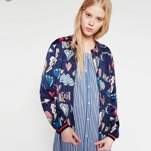PRINTED BOMBER JACKET